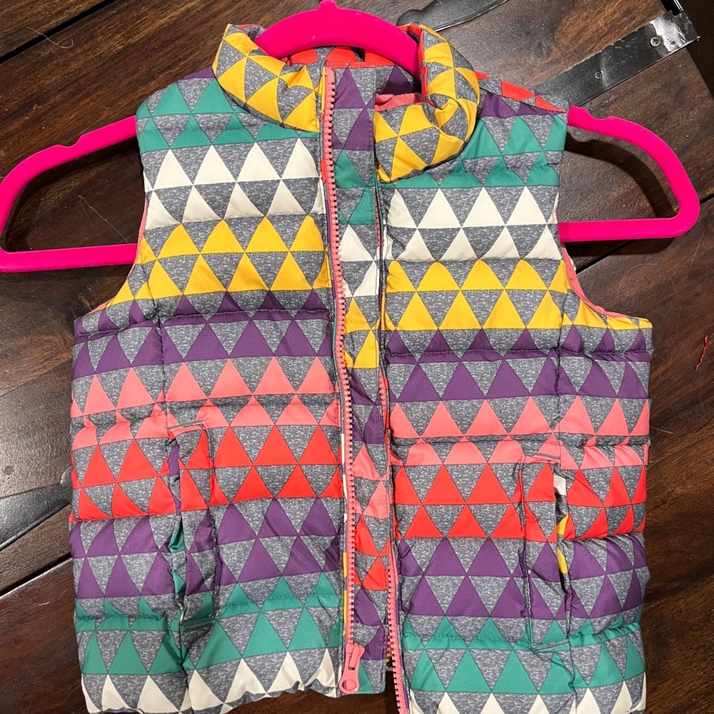 GAP Kids Multicolor Geometric Puffer Vest